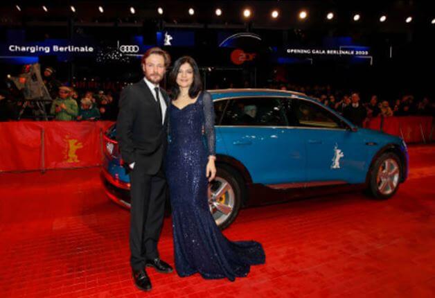 Andreas Pietschmann with his partner Jasmin Tabatabai.